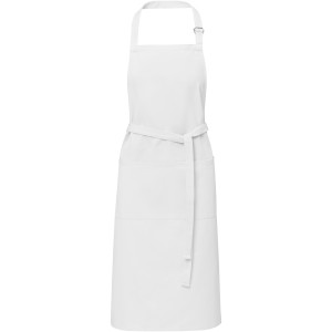 Andrea 240 g/m2 apron with adjustable neck strap, White