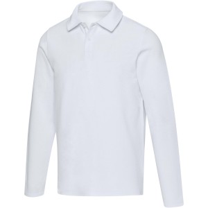 Apollo long sleeve unisex polo, White