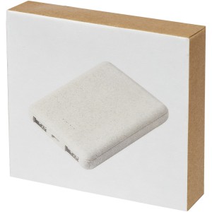 Asama 5000 mAh wheat straw power bank, Beige (Powerbanks)