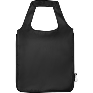 Ash RPET large tote bag, Solid black (Shopping bags)