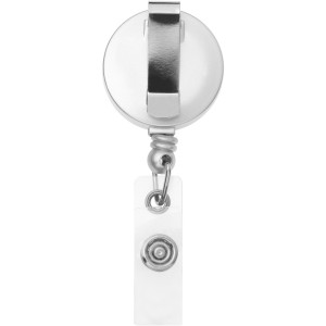 Aspen roller clip keychain, Silver (Lanyard, armband, badge holder)