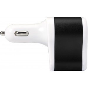 Plastic car charger, black