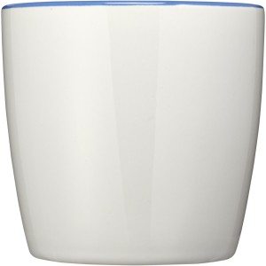 Aztec 340 ml ceramic mug, White,Royal blue (Mugs)