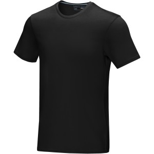 Azurite short sleeve men's  organic t-shirt, Solid black (T-shirt, 90-100% cotton)