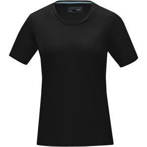 Azurite short sleeve women's  organic t-shirt, Solid black (T-shirt, 90-100% cotton)