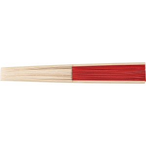 Bamboo hand held fan Elio, Red (Fan)