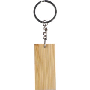 Bamboo keychain Geoffrey, black (Keychains)