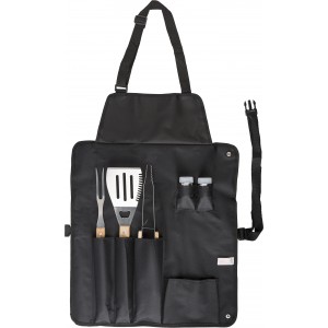 Stainless steel barbecue set Hugo, black