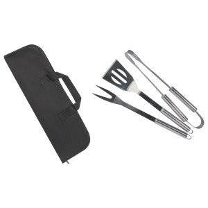 Barcabo BBQ 3-piece set, Silver (Picnic, camping, grill)