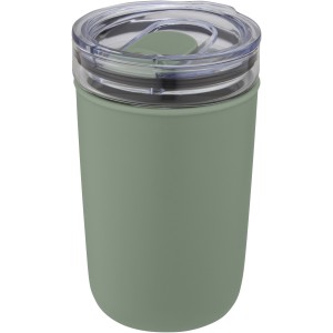 Bello 420 ml glass tumbler with recycled plastic outer wall,