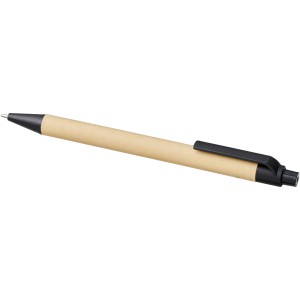 Berk recycled carton and corn plastic ballpoint pen, solid b (Wooden, bamboo, carton pen)