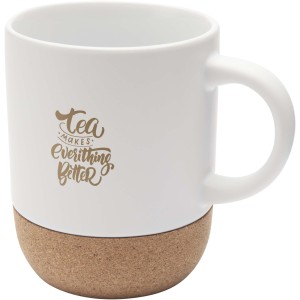 Billie 300 ml ceramic mug with cork details and matt finish, (Mugs)