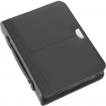 Bonded leather folder Lilo, black (8615-01)