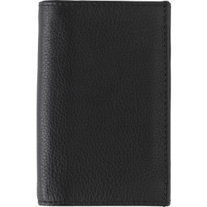 Split leather credit card wallet Roy, black