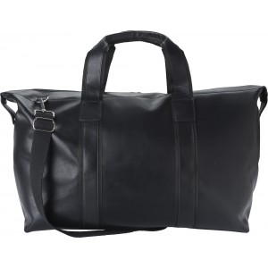 Leather sports bag Noah, black