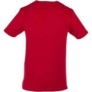 Bosey short sleeve men's v-neck t-shirt, Dark red (T-shirt, 90-100% cotton)