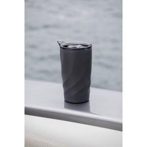 Brandcharger Vortex Calix Ceramica travel mug, gun metal (Mugs)