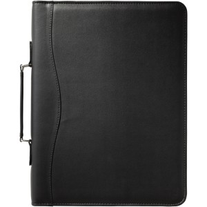 Briefcase A4 portfolio, solid black (Folders)