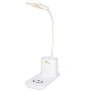 Bright desk lamp and organizer with wireless charger, White (Powerbanks)