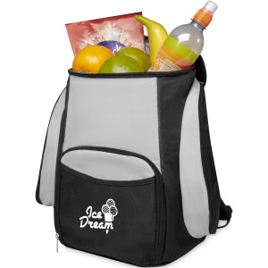 Brisbane cooler backpack, Solid black, Grey (Cooler bags)