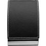 Business card holder, black/silver