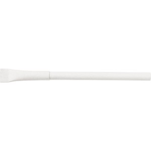 Cardboard ballpen Madalena, white (Wooden, bamboo, carton pen)