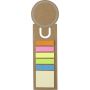 Cardboard bookmark Clay, brown