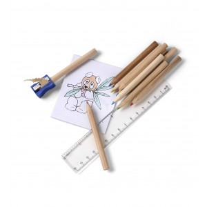 Cardboard drawing set Hilary, custom/multicolor (Drawing set)