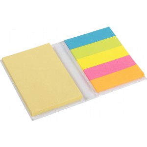 Cardboard sticky note holder Belinda, white (Sticky notes)