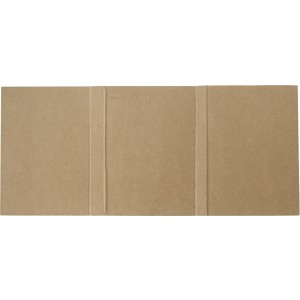 Cardboard writing folder Montana, brown (Folders)