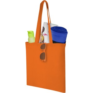 Carolina 100 g/m2 cotton tote bag, Orange (cotton bag)