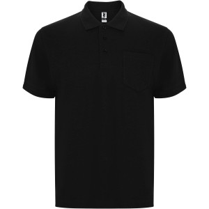 Centauro Premium short sleeve unisex polo, Black