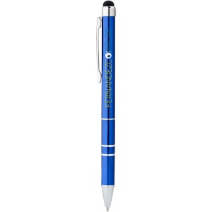 Charleston aluminium stylus ballpoint pen, Blue (Metallic pen)