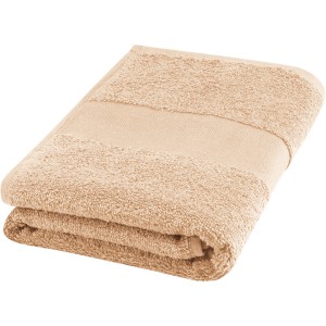 Charlotte 450 g/m2 cotton bath towel 50x100 cm, Beige (Towels)