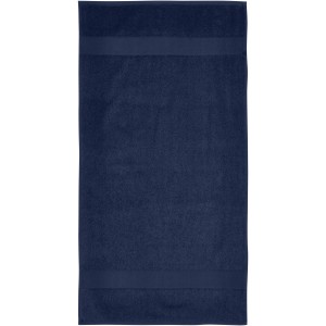 Charlotte 450 g/m2 cotton bath towel 50x100 cm, Navy (Towels)