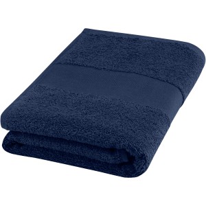 Charlotte 450 g/m2 cotton bath towel 50x100 cm, Navy (Towels)