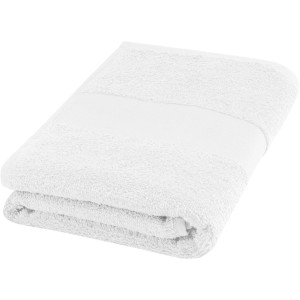 Charlotte 450 g/m2 cotton bath towel 50x100 cm, White (Towels)