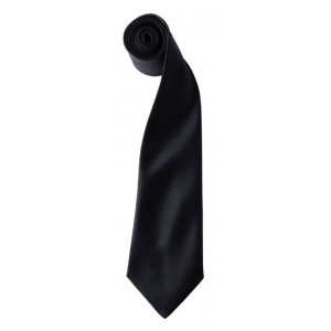 'COLOURS COLLECTION' SATIN TIE, Black, U