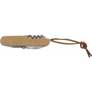 Cork pocket knife Kellan, brown (Pocket knives)