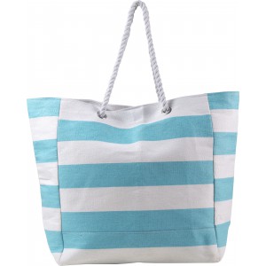 Cotton beach bag Luzia, light blue (Beach bags)