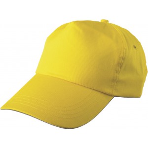 Cotton twill cap Lisa, yellow (Hats)