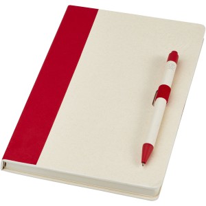 Dairy Dream A5 size reference notebook and ballpoint pen set, Red (Notebooks)