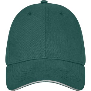 Darton 6 panel sandwich cap, Forest green (Hats)