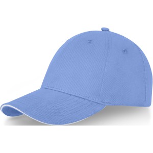 Darton 6 panel sandwich cap, Light blue (Hats)