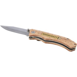 Dave pocket knife with belt clip, Wood (Pocket knives)