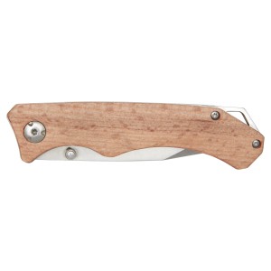 Dave pocket knife with belt clip, Wood (Pocket knives)