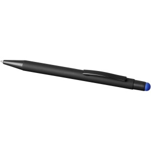 Dax rubberstylusballpoint pen, Black, royal (Multi-colored, multi-functional pen)