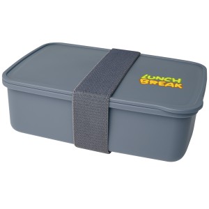 Dovi recycled plastic lunch box, Slate grey (Plastic kitchen equipments)