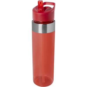 Dylan 650 ml Tritan water bottle with flip spout lid, Red (Sport bottles)