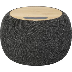 Ecofiber bamboo/RPET Bluetooth(r) speaker and wireless charg (Speakers, radios)